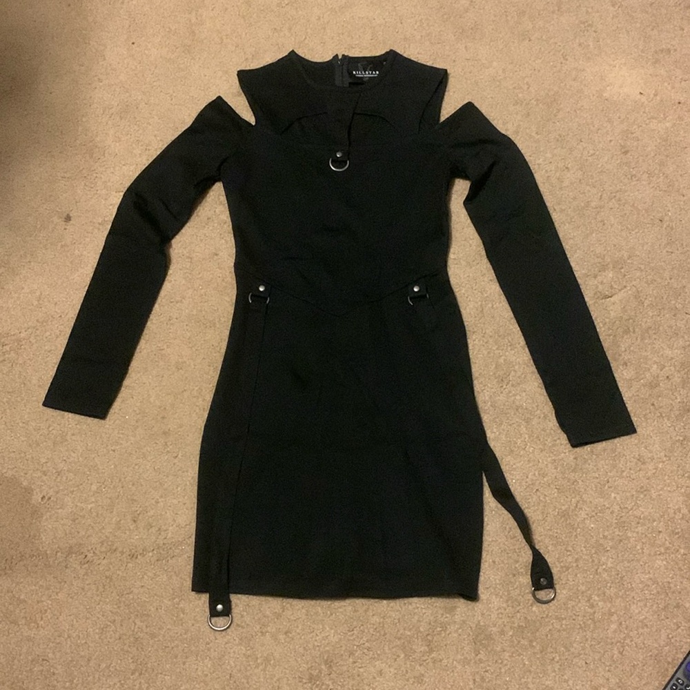 Killstars black Sulpher Glow Mini Dress